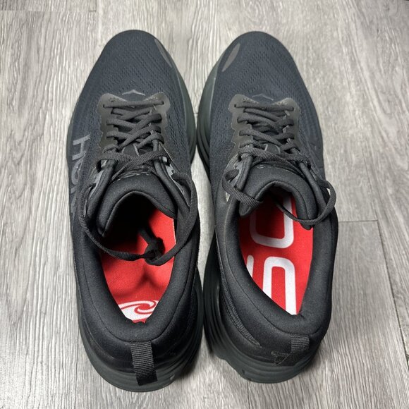 Hoka One One Mens Bondi 8 1123202 BBLC Black Running Shoes Sneakers Size 14 D main image 4